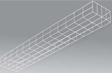 ST GYM GRID STM-58 PAINTED 1600x250x125MM WHITE 52050258302