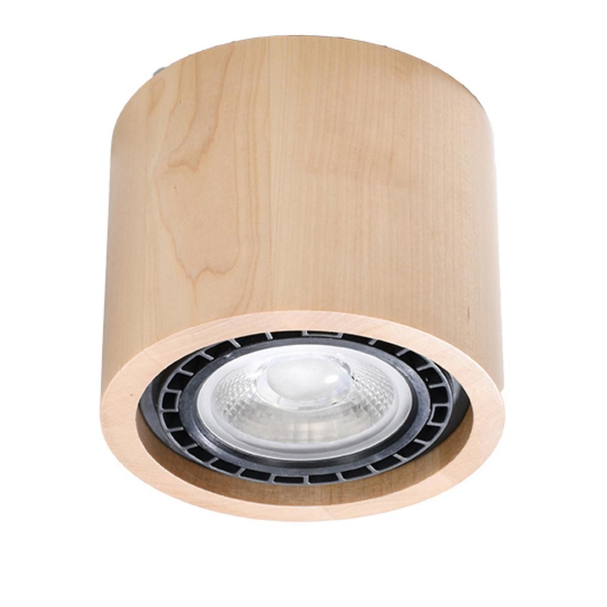 SL SL.0913 BASIC 1 LED MENNYEZETI LÁMPATEST GU10 MAX. 12/40W Ø140x100MM IP20 NATÚR FA 5 ÉV