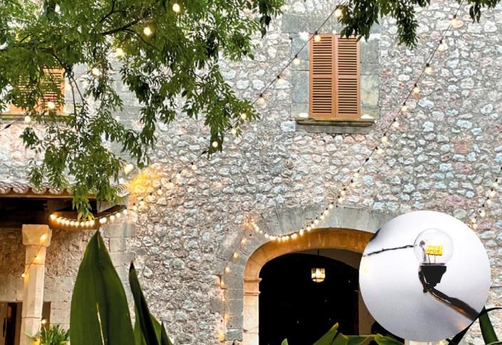 BL 600W LED FÉNYFÜZÉR 230V 10M 14W MELEGFEHÉR IP66 FEKETE VEZETÉK, SOROLHATÓ, BETÁPPAL