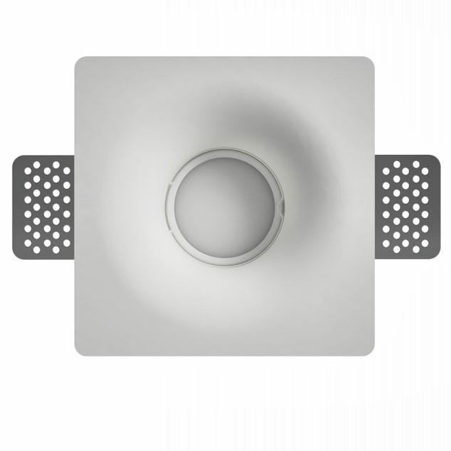 DURA DG001 GYPSUM CEILING RECESSED LAMP GU10 MAX. 35W LIGHT SOURCE 120x100x44MM PAINTABLE