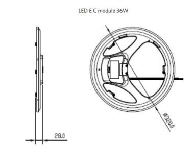 OP 140057237 LED E C MODULE 36W 2700K CLIO CT