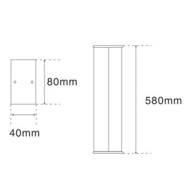 MLX M&C 23167-LED-HX TÜKÖRVILÁGÍTÓ IP44