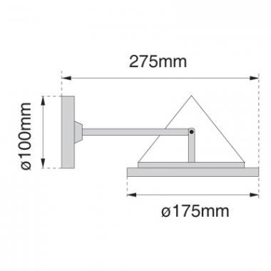 MLX KF KF 8028 FALIKAR IP65 EZÜST