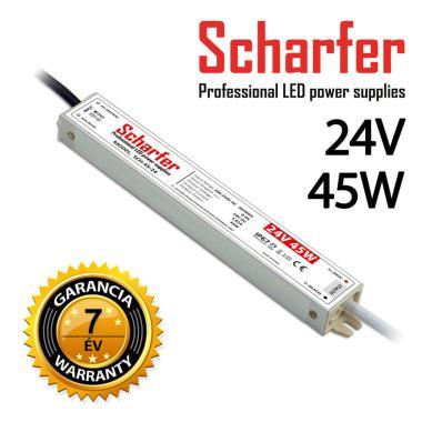 SCHARFER SCH-45-24 LED TÁPEGYSÉG 170-250VAC 12VDC 1,87A 45W IP67