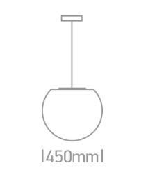 OL 63028A FÜGGESZTETT GÖMB LÁMPA E27 MAX. 20W IP54 Ø450MM FEHÉR 3 ÉV