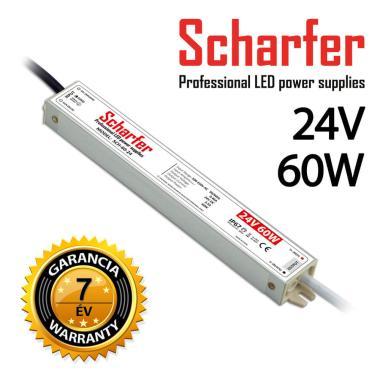 SCHARFER SCH-60-24 LED TÁPEGYSÉG 170-250VAC 24VDC 2,5A 60W IP67