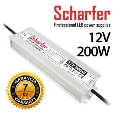 SCHARFER SCH-200-12 LED TÁPEGYSÉG 170-250VAC 12VDC 16,7A 200W IP67