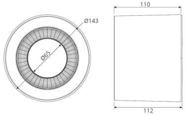 TRO 136-096 MÉLYSUGÁRZÓ LED 13W CCT TRIAC 90° Ø143MM IP20 5ÉV