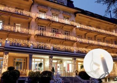 BL FL390WBF+ LED JÉGCSAPFÜGGÖNY 230V MELEGFEHÉR+VILLOGÁS 4,5Mx0,8M IP66/69 FEHÉR VEZ. BETÁP NÉLKÜL