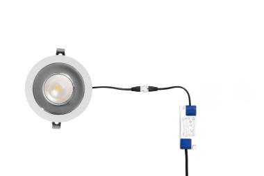 DURA RTF03L2EXCCT MÉLYSUGÁRZÓ LED 7W 700LM 3000-4000-6000K  IP65/IP43 100° ø100MM 5ÉV