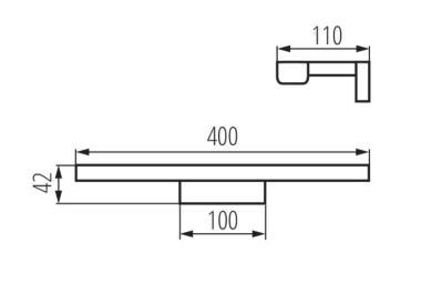 KNL 26686 ASTEN LED TÜKÖRVILÁGÍTÓ LÁMPA 8W 690LM 4000K IP44 25000H FEHÉR