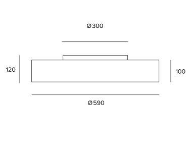 TARG 1T6169EL THREESIXTY LED MENNYEZETI LÁMPA 84W 13178LM 4000K IP40 Ø590MM ELEKTR. FEHÉR 5ÉV