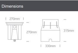 OL 69054A/W LED TAPOSÓLÁMPA 30W 2000LM 3000K Ø270MM DIMM. IP67 IK10 2ÉV