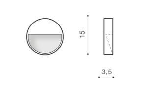 EL AZ-4365 AZZARDO CASORIA KÜLTÉRI LED FALI LÁMPA 6W 480LM 3000K IP54 SÖTÉT SZÜRKE  2ÉV