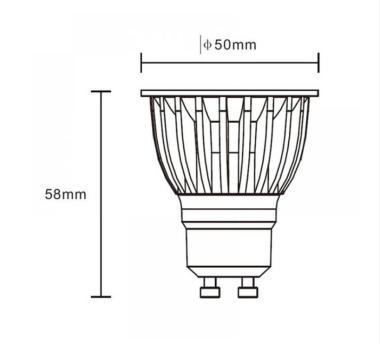 TRO 175-143 LED FÉNYFORRÁS GU10/PAR16 5W 350LM 2700K 35° DIMM. 5ÉV