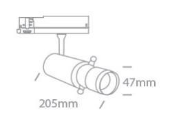 OL 65668T/B/W LED SÍNES LÁMPA 12W 350LM 3000K IP20 FEKETE 3ÉV