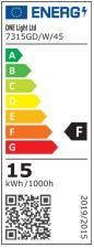 OL 7315GD/W/45 LED FÉNYFORRÁS 230V GU10 15W 1200LM 3000K 45° Ø111MM TRIAC DIMM. 2 ÉV