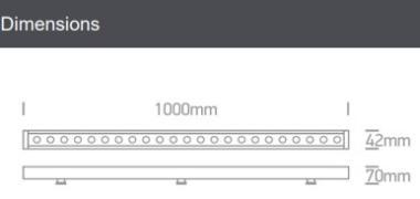 OL 7055B/RGB LED FALMOSÓ LÁMPA 24X1,5W RGB 24V 30° IP66 SOROLHATÓ 5ÉV