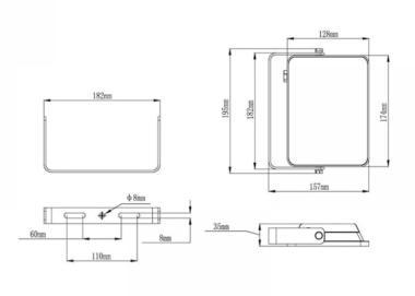 TRO 146-306 LED FÉNYVETŐ LÁMPA 30W 3000LM 3000K 120° IP65 FEKETE 3ÉV