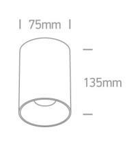 OL 12105M/B MENNYEZETI LÁMPATEST MAX.10W/MR16 GU10 IP20 FEKETE 5 ÉV