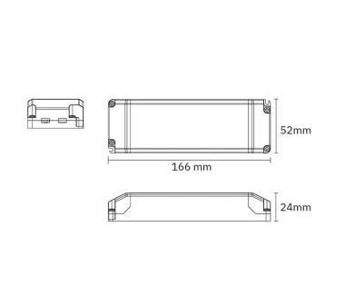 TRO 215-282 LED DRIVER 40W 700mA IP20 TRIAC SZABÁLYOZHATÓ VILLÓDZÁSMENTES 5 ÉV