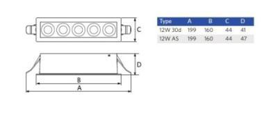 OP 541003824300 LED SPOT LÁMPATEST 12W 600LM 3000K-4000K 30° IK03 UGR<10 IP20 MATT FEHÉR 5 ÉV