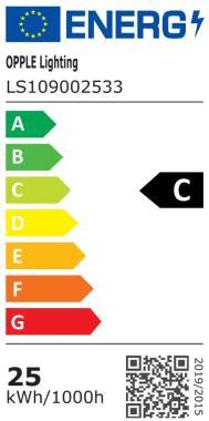 OP 540001384000 LED MÉLYSUGÁRZÓ 30W 3900LM 3000-4000K 70° IP20/IP44 Ø226MM UGR22 5 ÉV