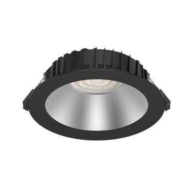 TRO 136-138 LED MÉLYSUGÁRZÓ 13/16/18/20/25W 3265 LM 3-CCT (3000K/4000K/5700K) KEREK FEKETE IP54 5 ÉV