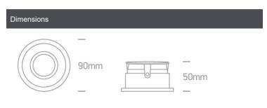 OL 11105D4/W LED SÜLLY. ÁLLÍTHATÓ SPOT 230V GU10/MR16 MAX. 10W Ø90x50MM FEHÉR 5 ÉV