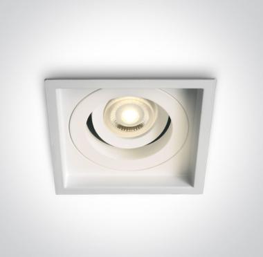 OL 51105N/W LED SÜLLY. ÁLLÍTHATÓ SPOT 230V GU10/MR16 MAX. 10W 110110x55MM FEHÉR 5 ÉV