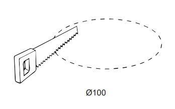 OP 540001366000 LED MÉLYSUGÁRZÓ 6W 600LM 3000-4000K 100° IP20/IP44 Ø113MM 5 ÉV