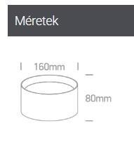 OL 12125D/W/V LED MÉLYSUGÁRZÓ FALON KÍV. 25W 2500LM 3000-5000K IP44 120° Ø160X80MM UGR19 FEHÉR 5ÉV