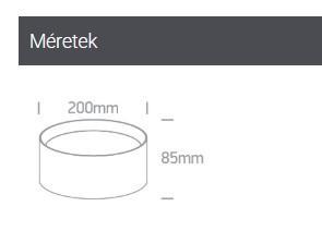 OL 12130D/B/V LED MÉLYSUGÁRZÓ FALON KÍV. 30W 3000LM 3000-5000K IP44 120° Ø200X85MM UGR19 FEKETE 5ÉV