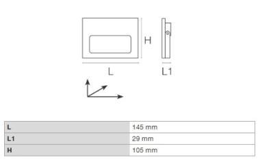 DURA PAH1L04BLC LED FÉNYVETŐ 24W 4100LM 6000K 110° IP65 FEKETE 5 ÉV