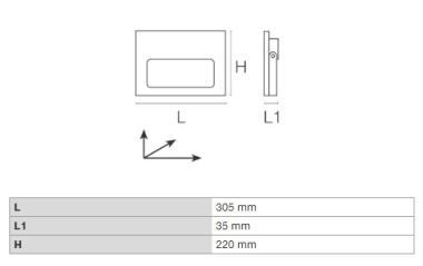 DURA PAH1L20BLC LED FÉNYVETŐ 120W 21000LM 6000K 110° IP65 FEKETE 5 ÉV