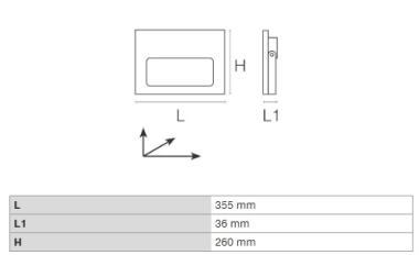 DURA PAH1L30BLW LED FÉNYVETŐ 165W 28500LM 3000K 110° IP65 FEKETE 5 ÉV