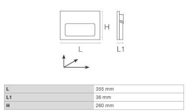 DURA PAH1L30BLC LED FÉNYVETŐ 165W 30000LM 6000K 110° IP65 FEKETE 5 ÉV