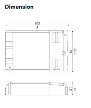 LB LB1070019 LED DRIVER 1-10V 25W 500mA IP20 POP POWER LÁMPÁHOZ