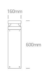 OL 67510A/AN/C LED OSZLOP 20W 2000LM 4000K IP65 IK10 60CM ANTRACIT 2 ÉV