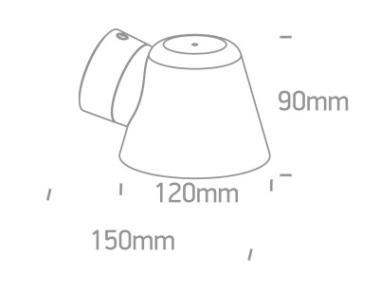 OL 67534A/AN OLDALFALI LÁMPA GU10 MAX. 6W IK06 IP65 Ø120x90MM ANTRACIT 3 ÉV