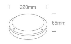 OL 67442B/B/W LED FALI LÁMPA 10W 600LM 3000K IP54 FEKETE 2 ÉV