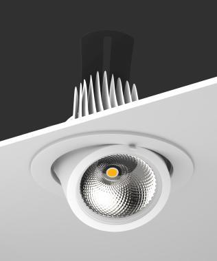 MLX BLS-LED MÉLYSUGÁRZÓ 30W 3000LM 4000K 23° IP41 Ø200x155MM FEHÉR 3 ÉV