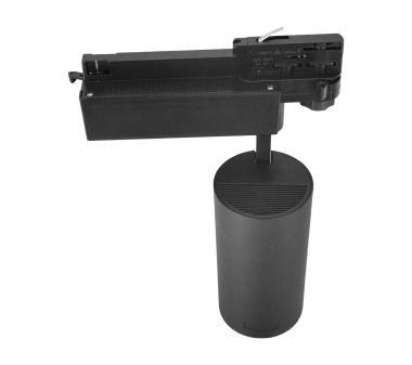 MLX BLS-LED SÍNES LÁMPA 3 FÁZISÚ SÍNHEZ 10W 1050LM 4000K 36° CRI90 IP20 Ø60x120MM FEKETE 5 ÉV