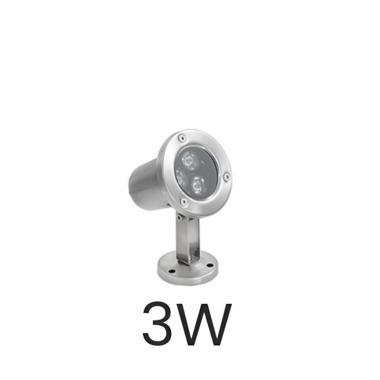 MLX BLS-LED MEDENCE LÁMPATEST 24V 3W 270LM 4000K 30° IP68 Ø82x140MM ACÉL 3 ÉV