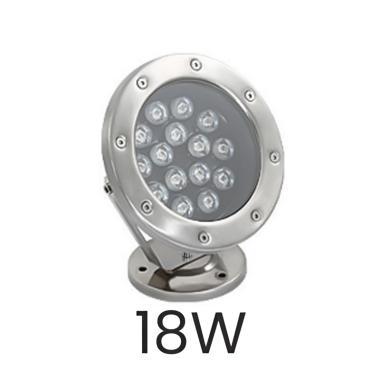 MLX BLS-LED MEDENCE LÁMPATEST 24V 18W 1530LM 3000K 30° IP68 Ø190x220MM ACÉL 3 ÉV