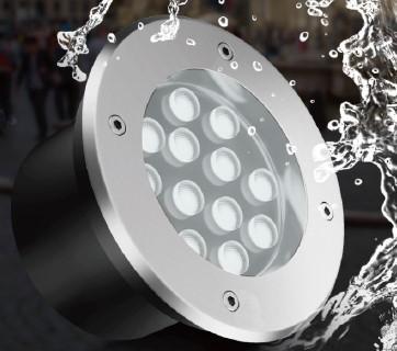 MLX BLS-LED TAPOSÓ LÁMPA 24V 12W RGB 45° IP67 CRI>80 Ø180x90MM 3 ÉV