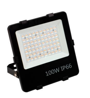 MLX BLS-LED FÉNYVETŐ 100W 15000LM 4000K 90° IP66 282x55x292MM FEKETE 5 ÉV