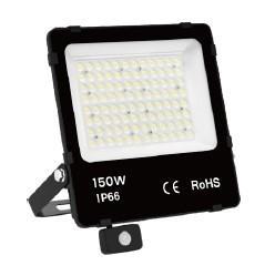MLX BLS-LED FÉNYVETŐ MOZGÁSÉRZÉKELŐVEL 150W 22500LM 4000K 90° IP66 321x65x331MM FEKETE 5 ÉV