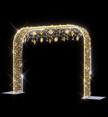 BL GX184LW LED MOTÍVUM ÁLLÓ 3D 230V KAPU FÜGGŐKKEL 100W MELEGFEHÉR+VAKU 5,8Mx1Mx3,5M IP55/IP69