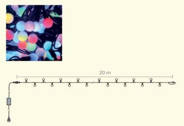 BL FL555C LED FÉNYFÜZÉR 24V 20M 4W RGB IP55 ZÖLD VEZETÉK, SOROLHATÓ, BETÁPPAL